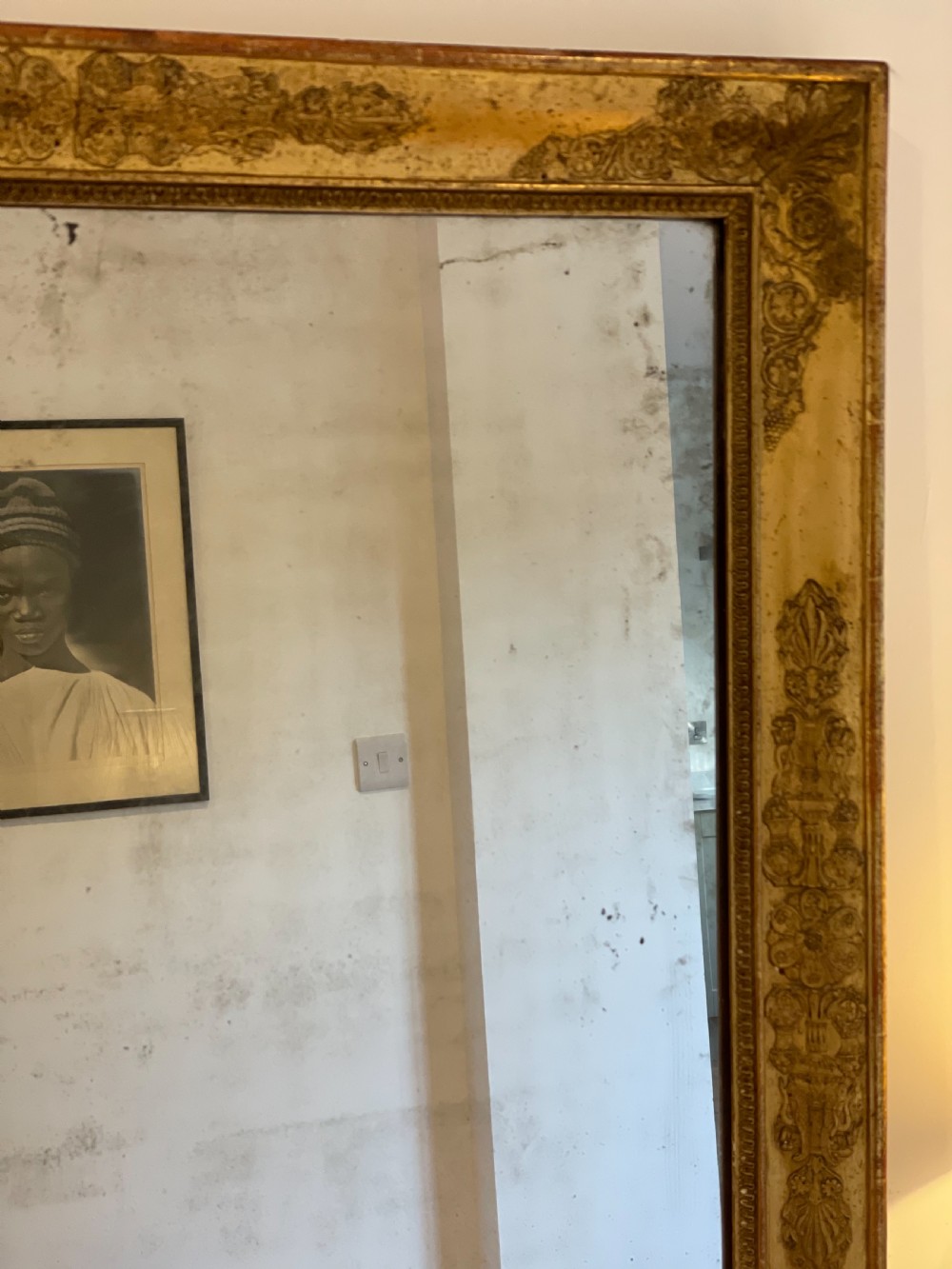 Antique gilt mirror View III