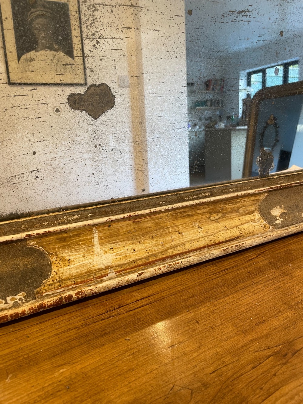 Antique gilt mirror View IV