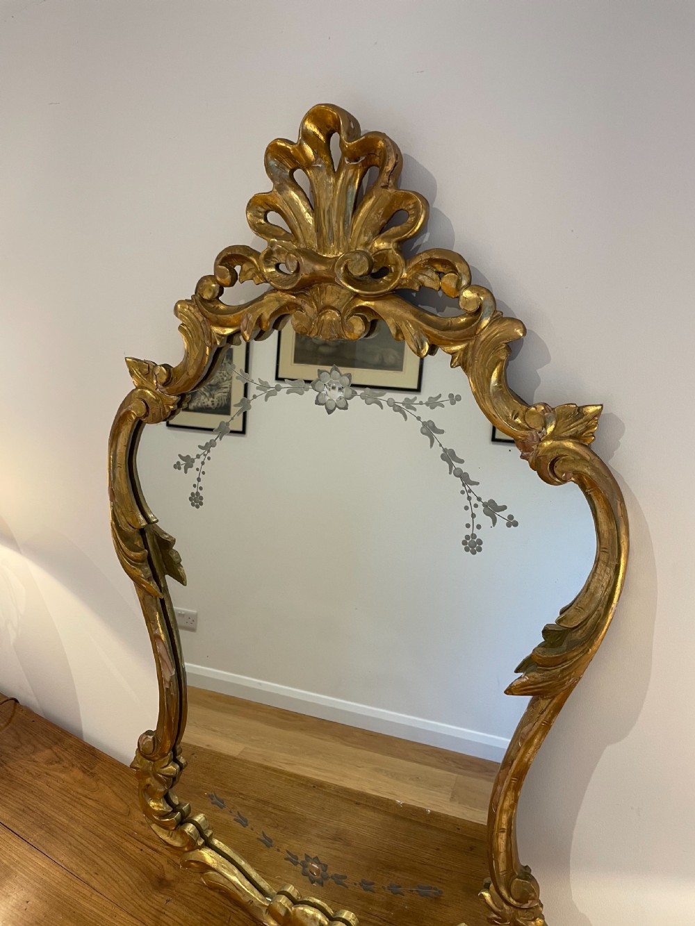 Italian gilt mirror View II