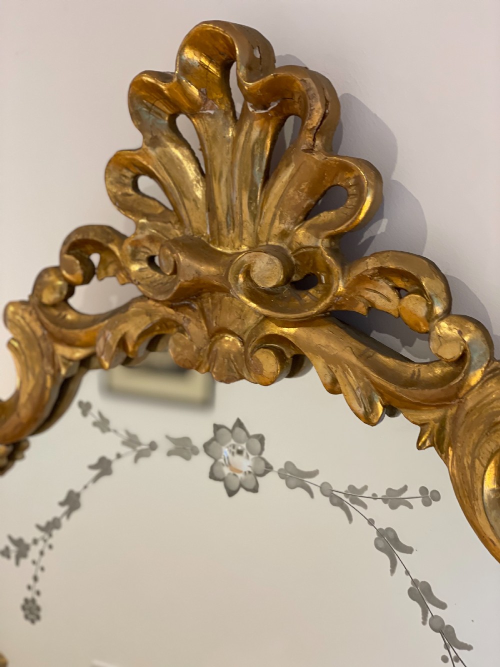Italian gilt mirror View IV