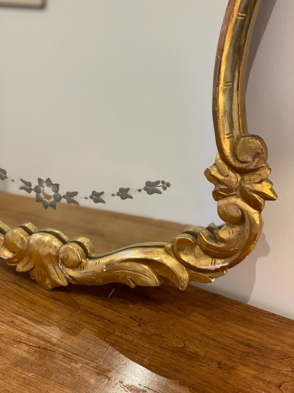 Italian gilt mirror View VI