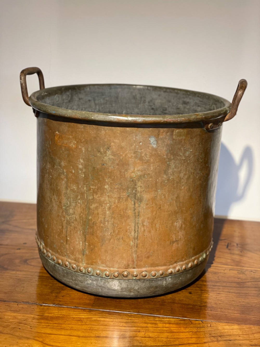 Copper log bin 