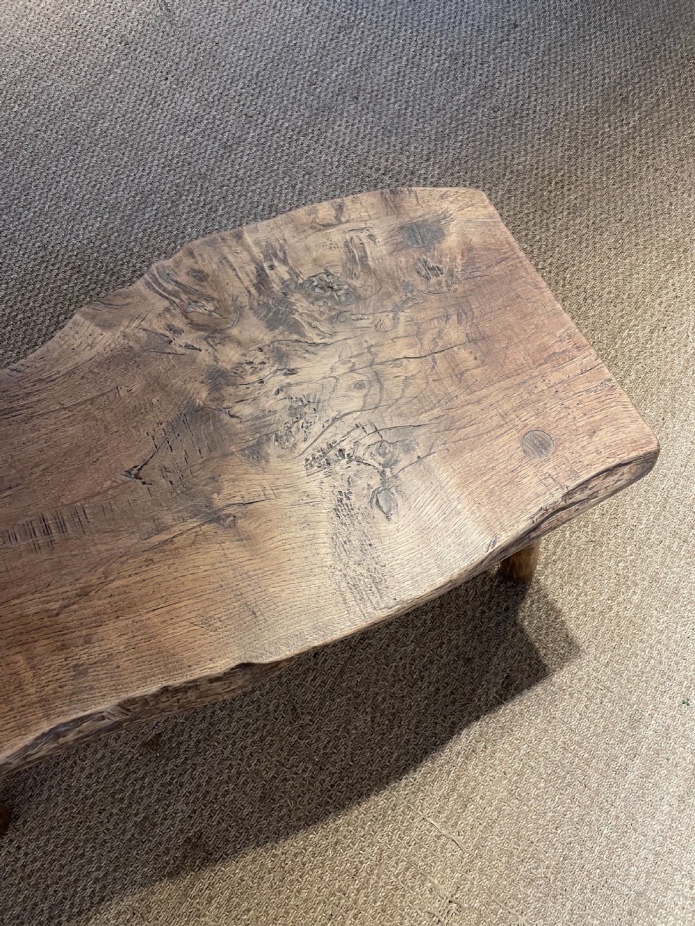 Rustic oak coffee table  View II