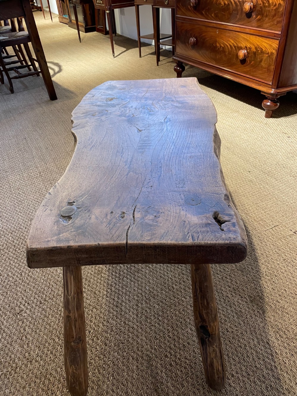 Rustic oak coffee table  View III