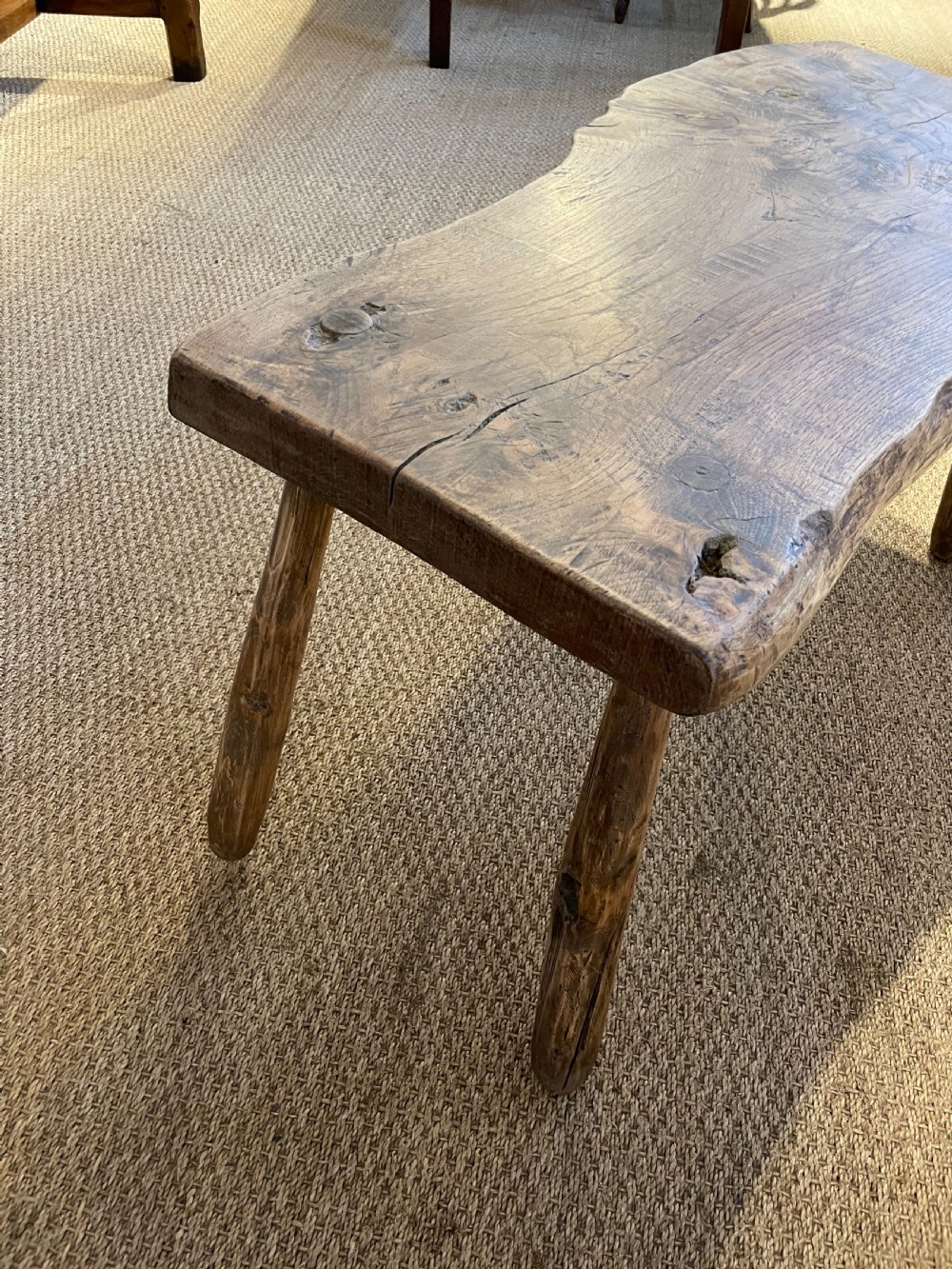 Rustic oak coffee table  View IV