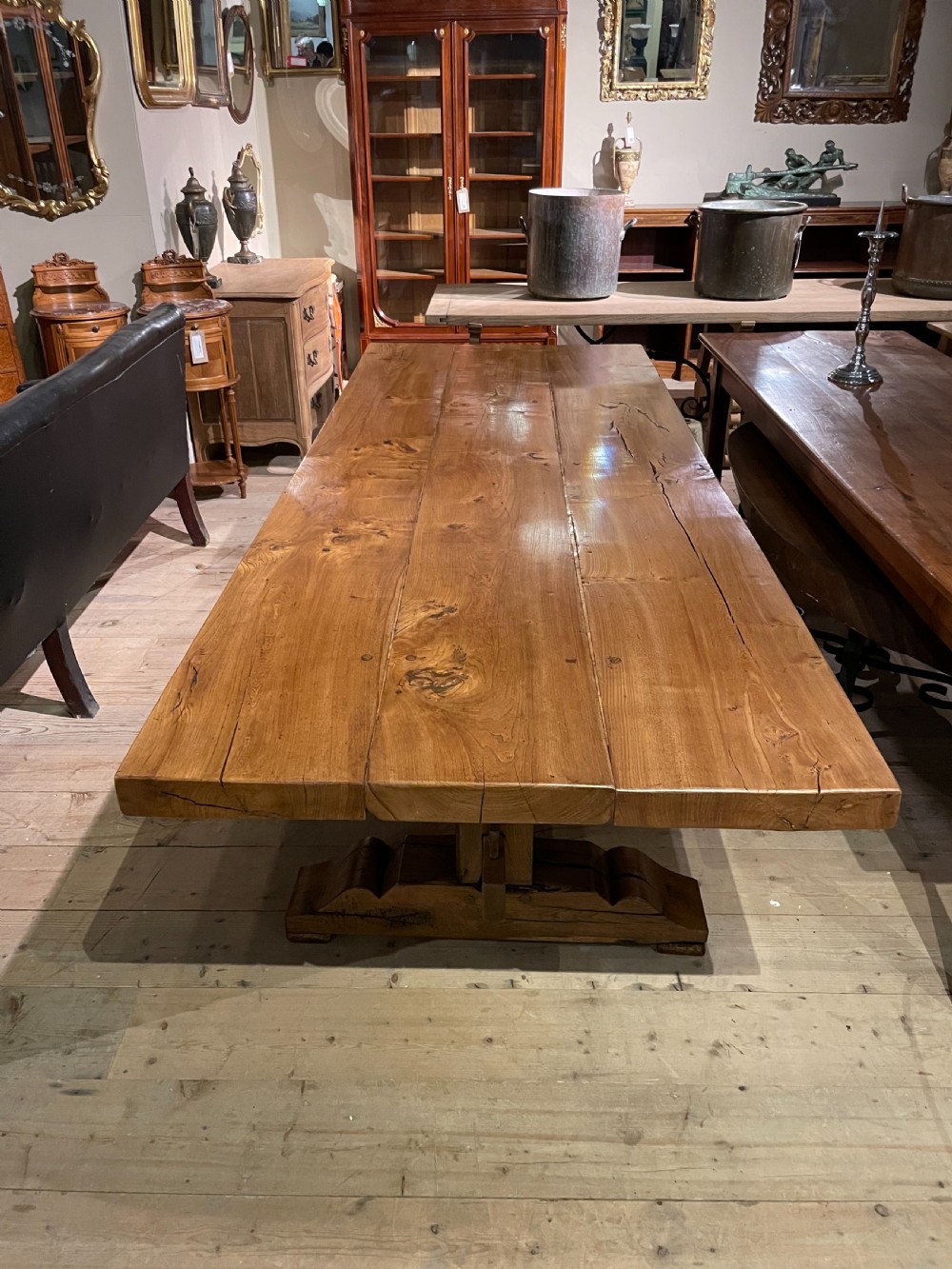 Elm refectory table  View II