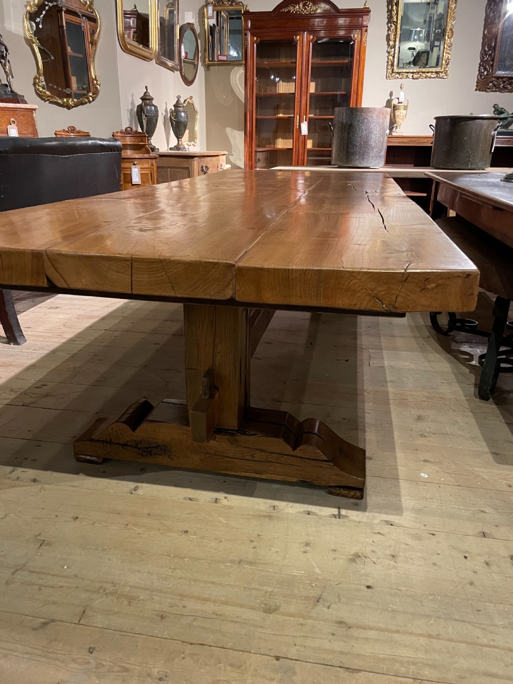 Elm refectory table  View III
