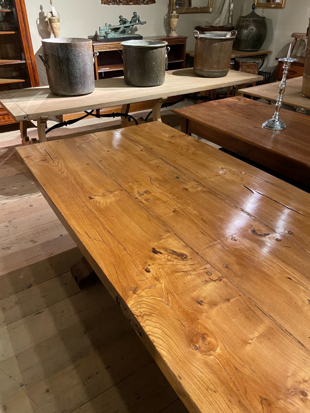 Elm refectory table  View IV
