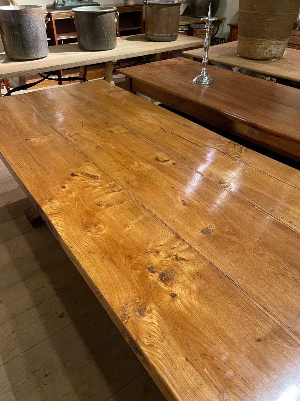 Elm refectory table  View V