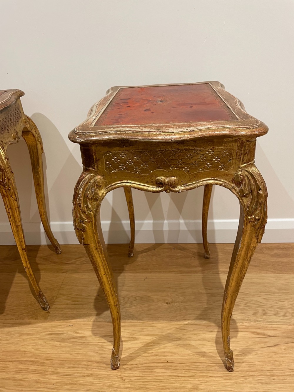 Pair of side tables / lamp tables  View V