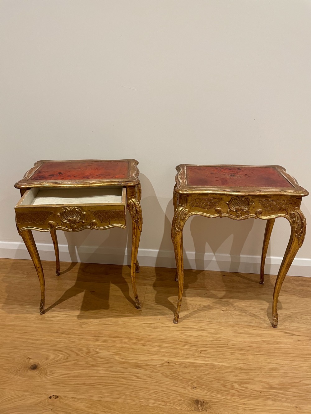 Pair of side tables / lamp tables  View VI