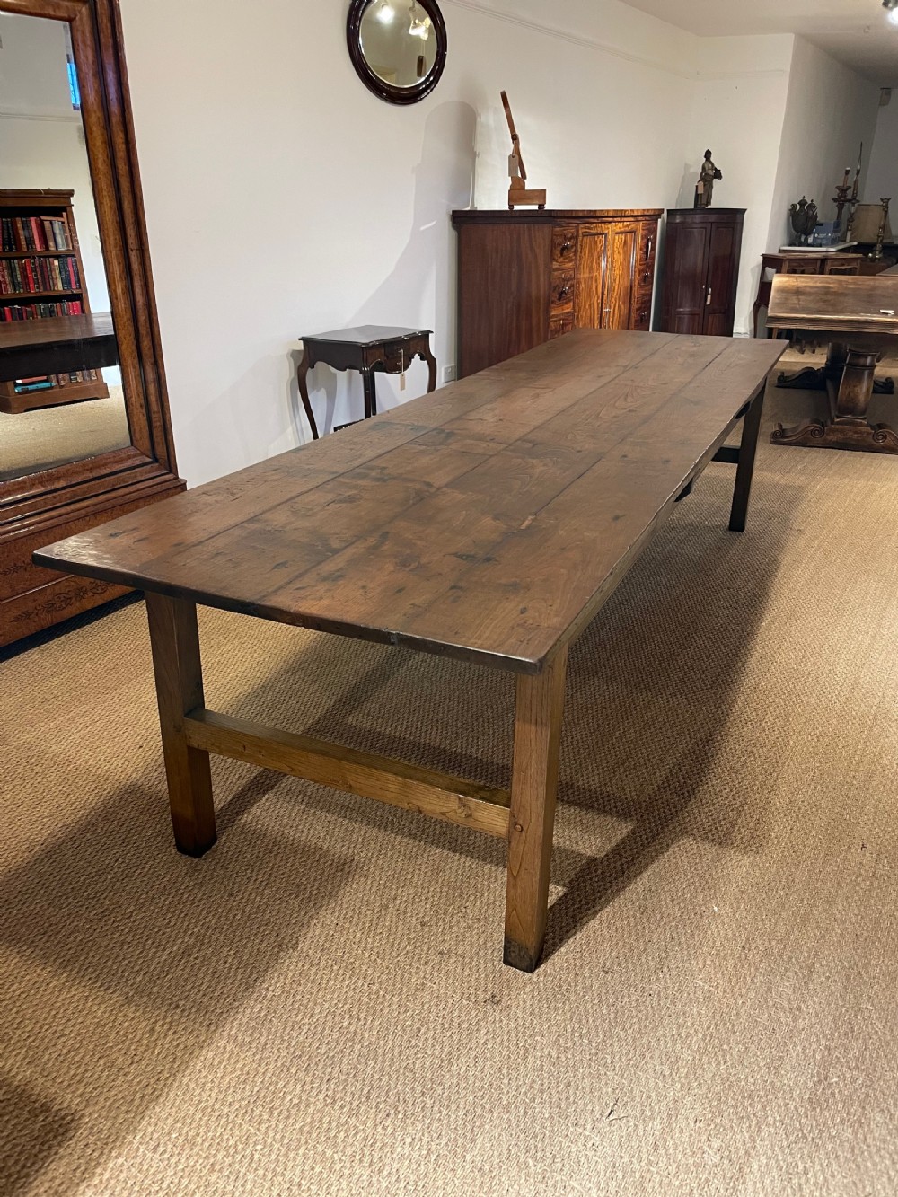 Long chestnut farmhouse table 10ft
