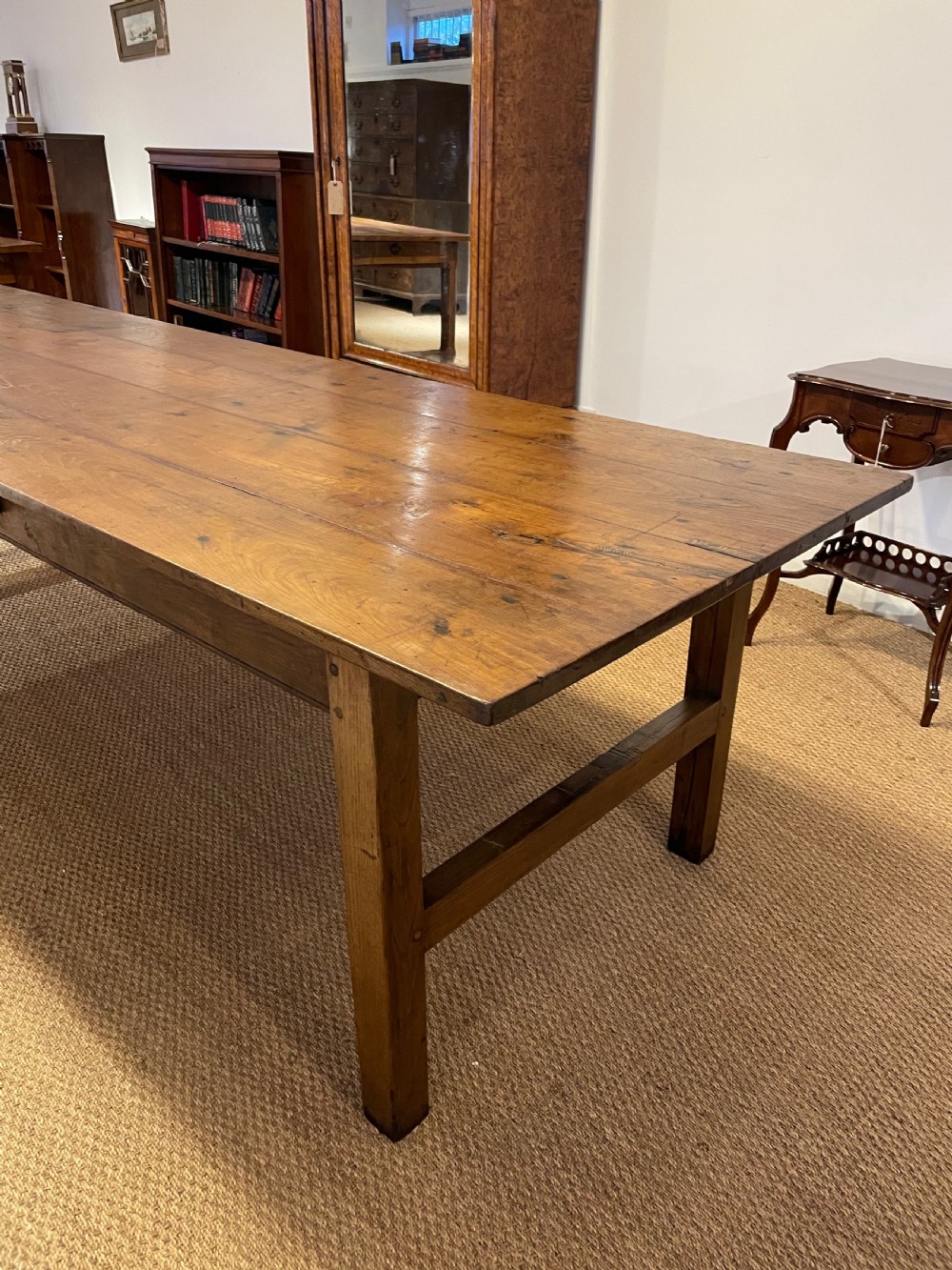 Long chestnut farmhouse table 10ft
 View IV
