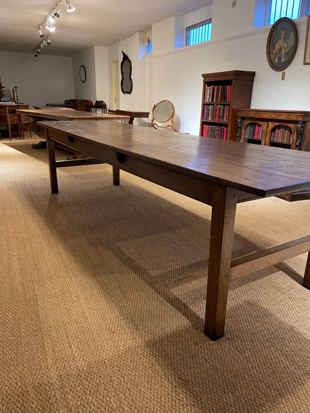Long chestnut farmhouse table 10ft
 View IX
