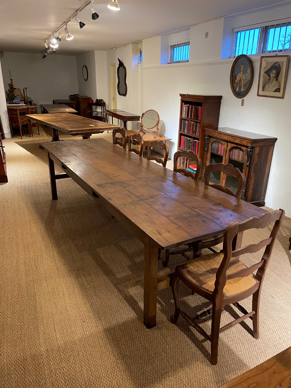 Long chestnut farmhouse table 10ft
 View XI