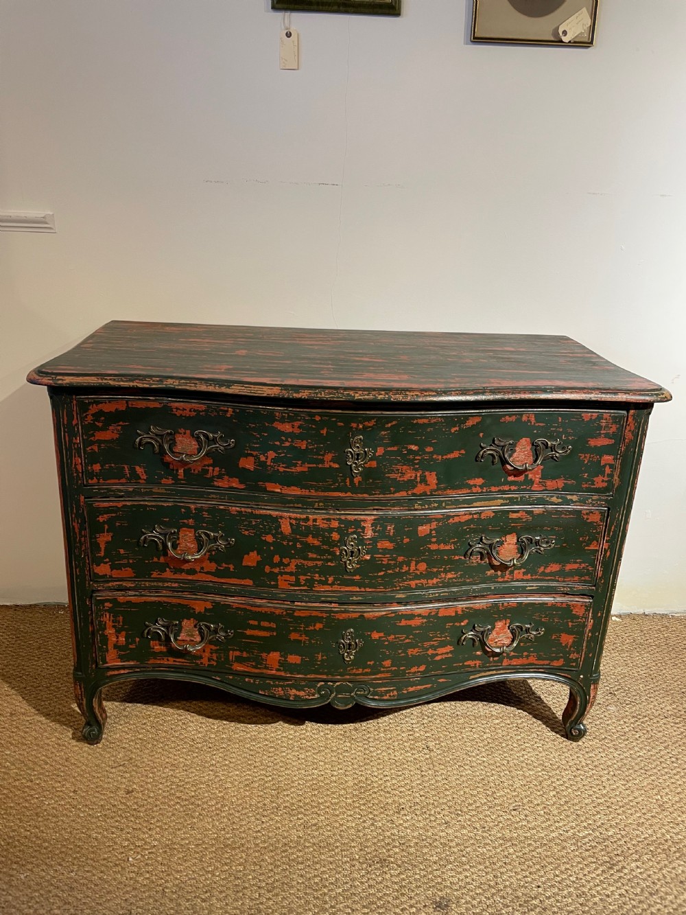 19th century painted chest of drawers 