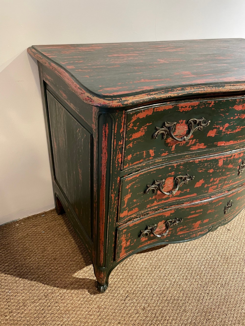 19th century painted chest of drawers  View II