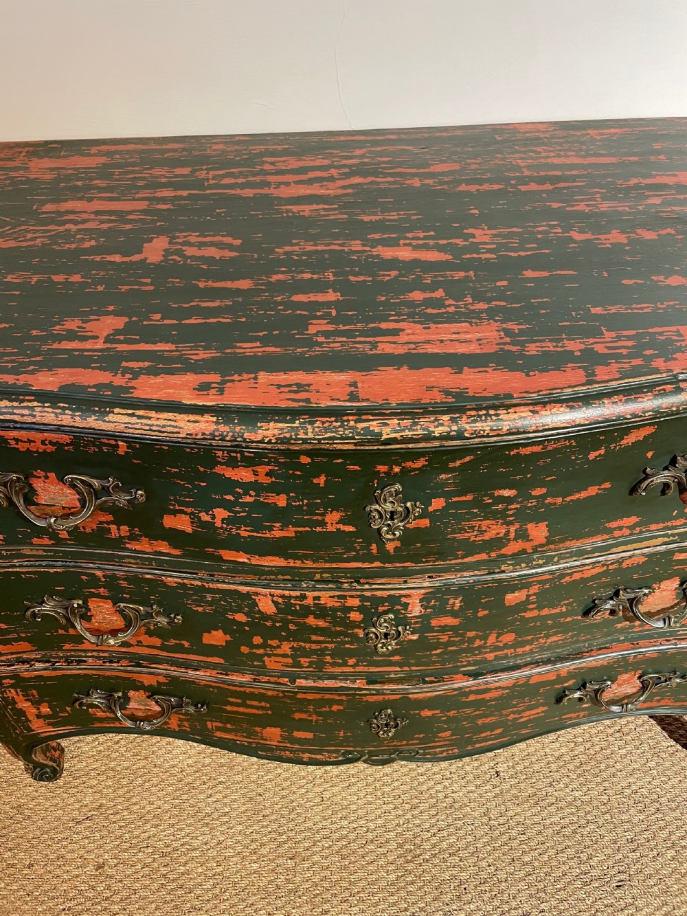 19th century painted chest of drawers  View IV
