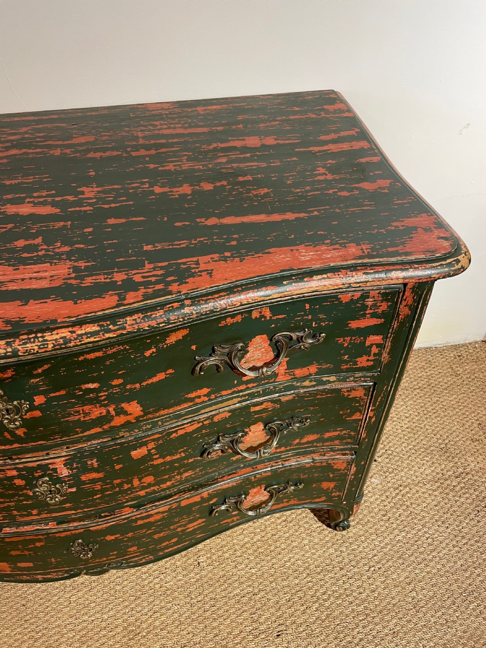 19th century painted chest of drawers  View VI