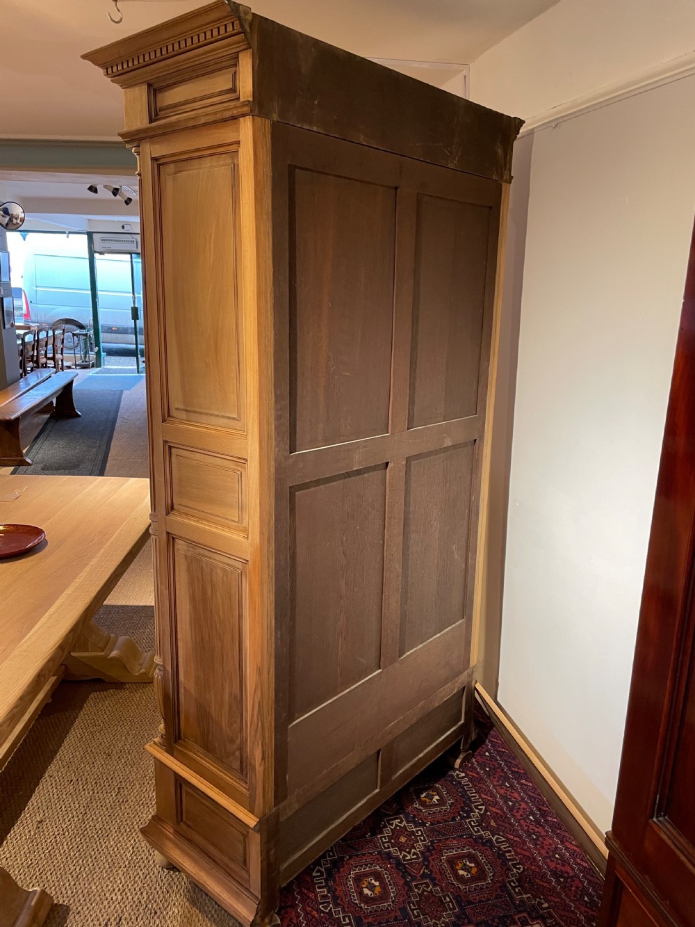 Walnut single door bookcase  View VIII