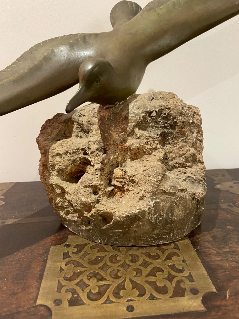 Art Deco bronze seabird “ Gh Laurent “ View II