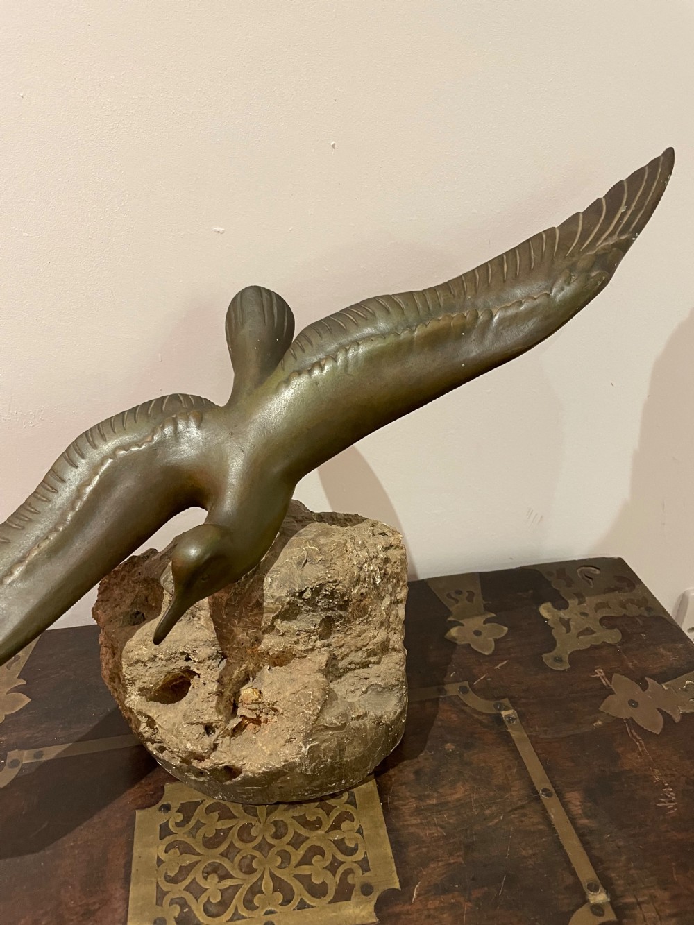 Art Deco bronze seabird “ Gh Laurent “ View III