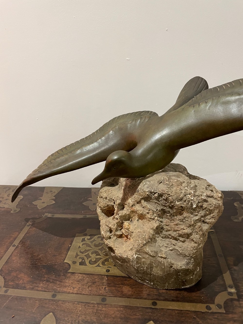 Art Deco bronze seabird “ Gh Laurent “ View VIII