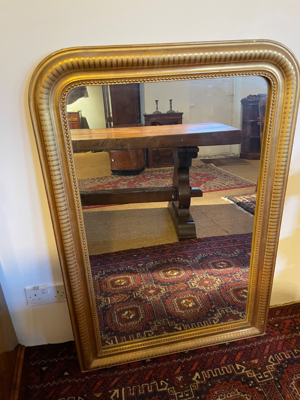 Antique gilt mirror 116 x 80 cms 
