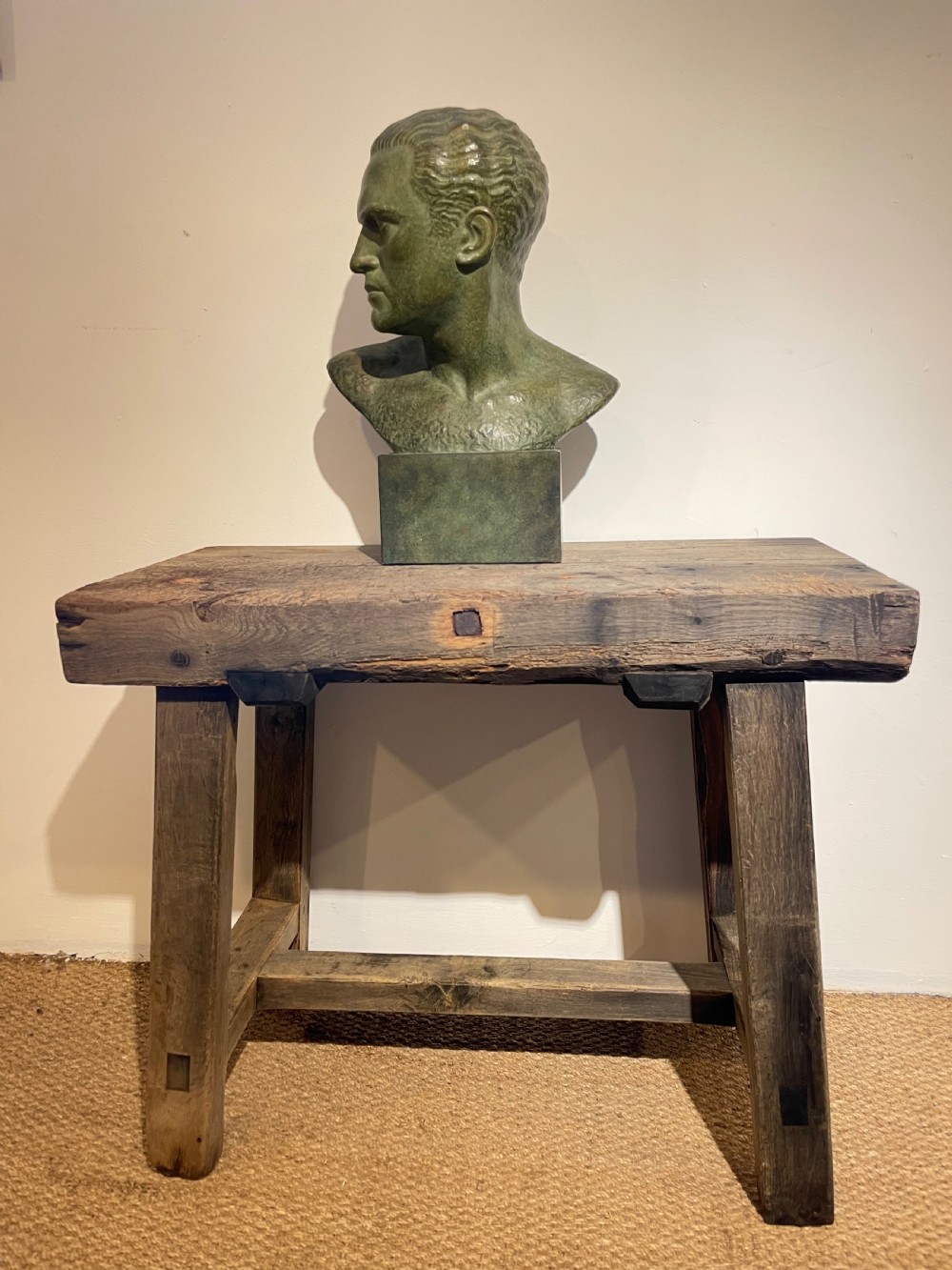 Rustic oak console table  View VIII