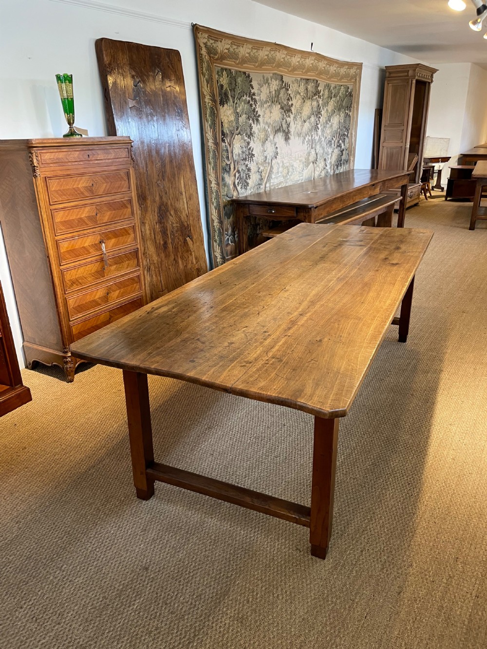Large chestnut farmhouse table 