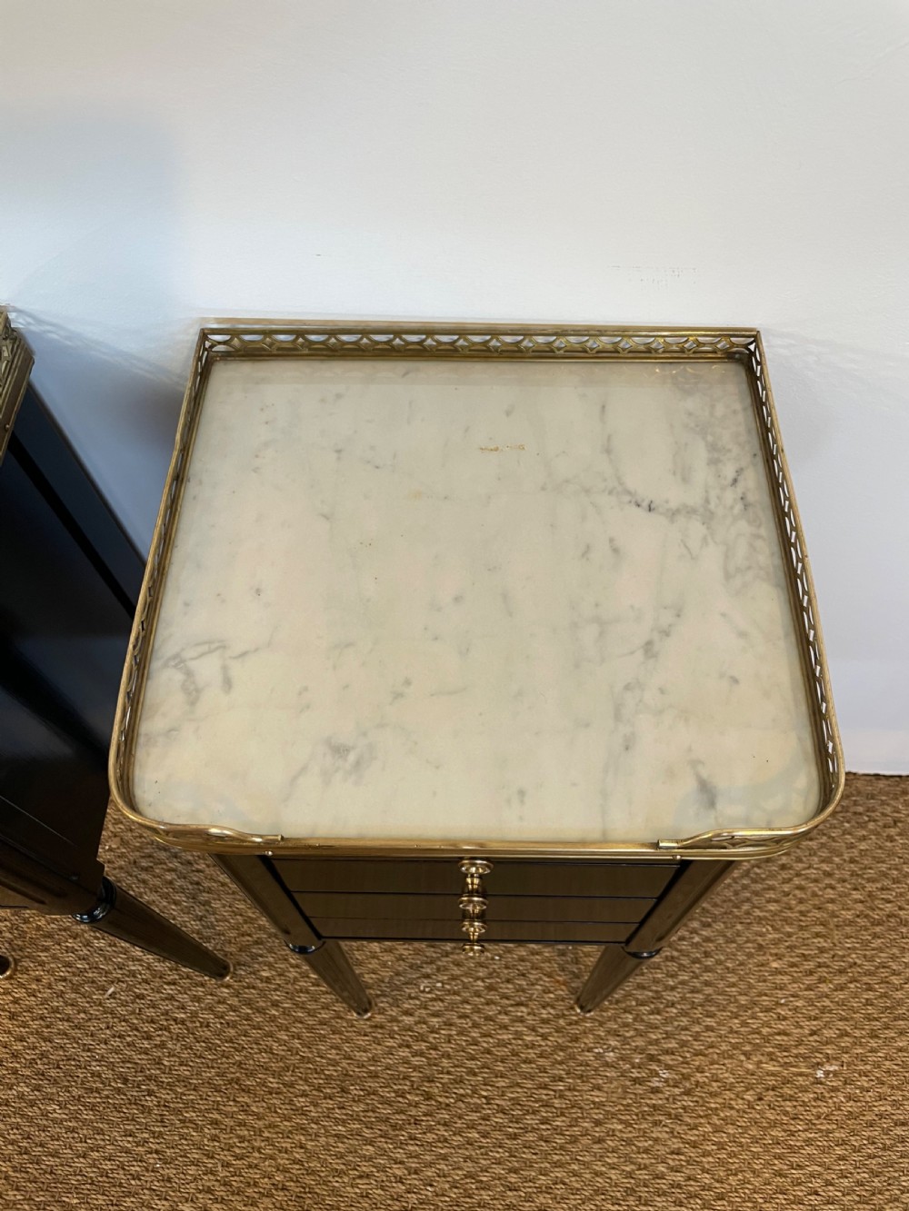 Pair of ebonised bedside cabinet  View VI