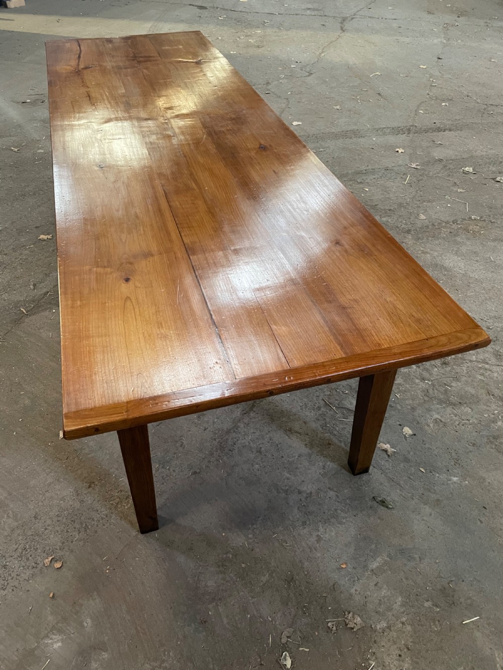 Large cherrywood farm house table 2.9 meters  View X