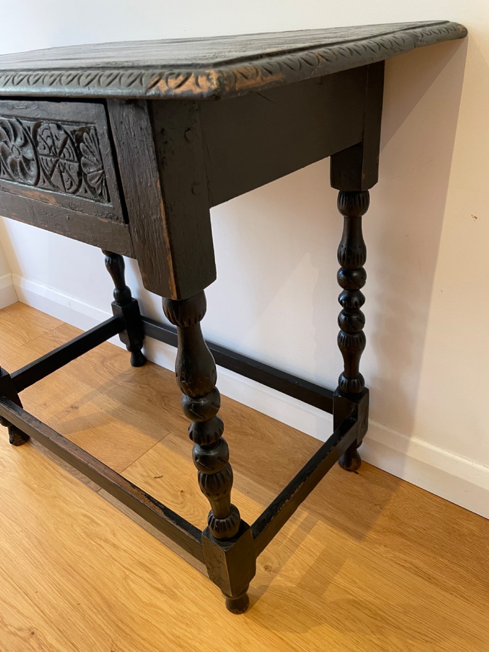 18th century painted oak side table  View VII