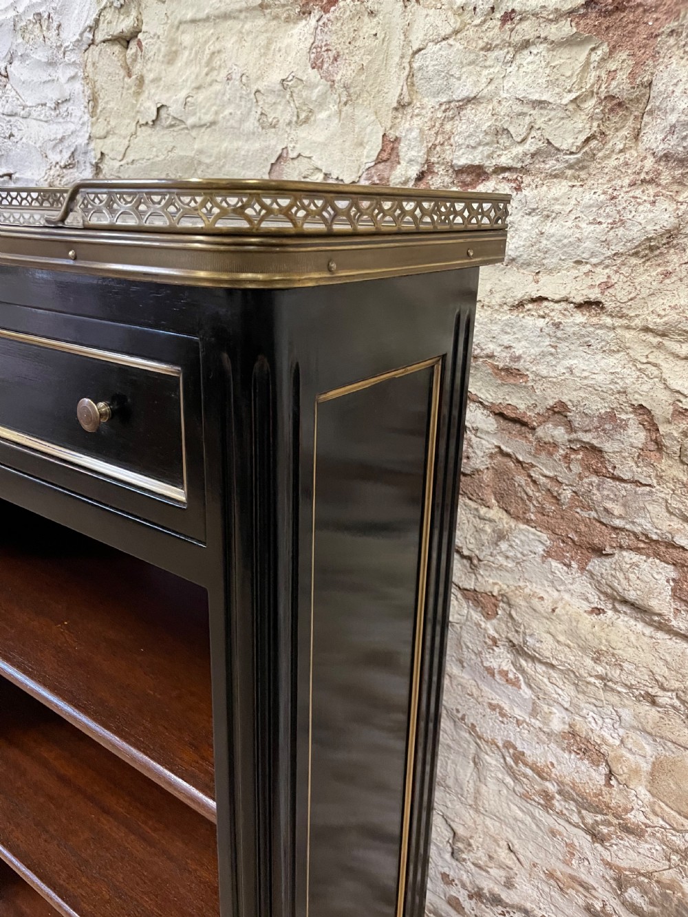 Small ebonised bookcase  View III