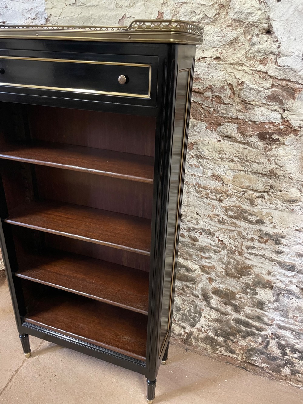 Small ebonised bookcase  View IV