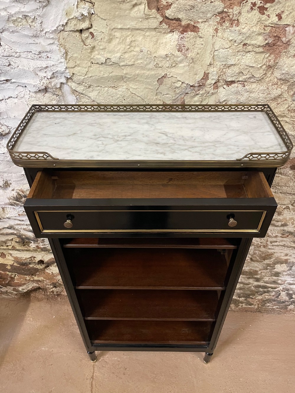 Small ebonised bookcase  View VI