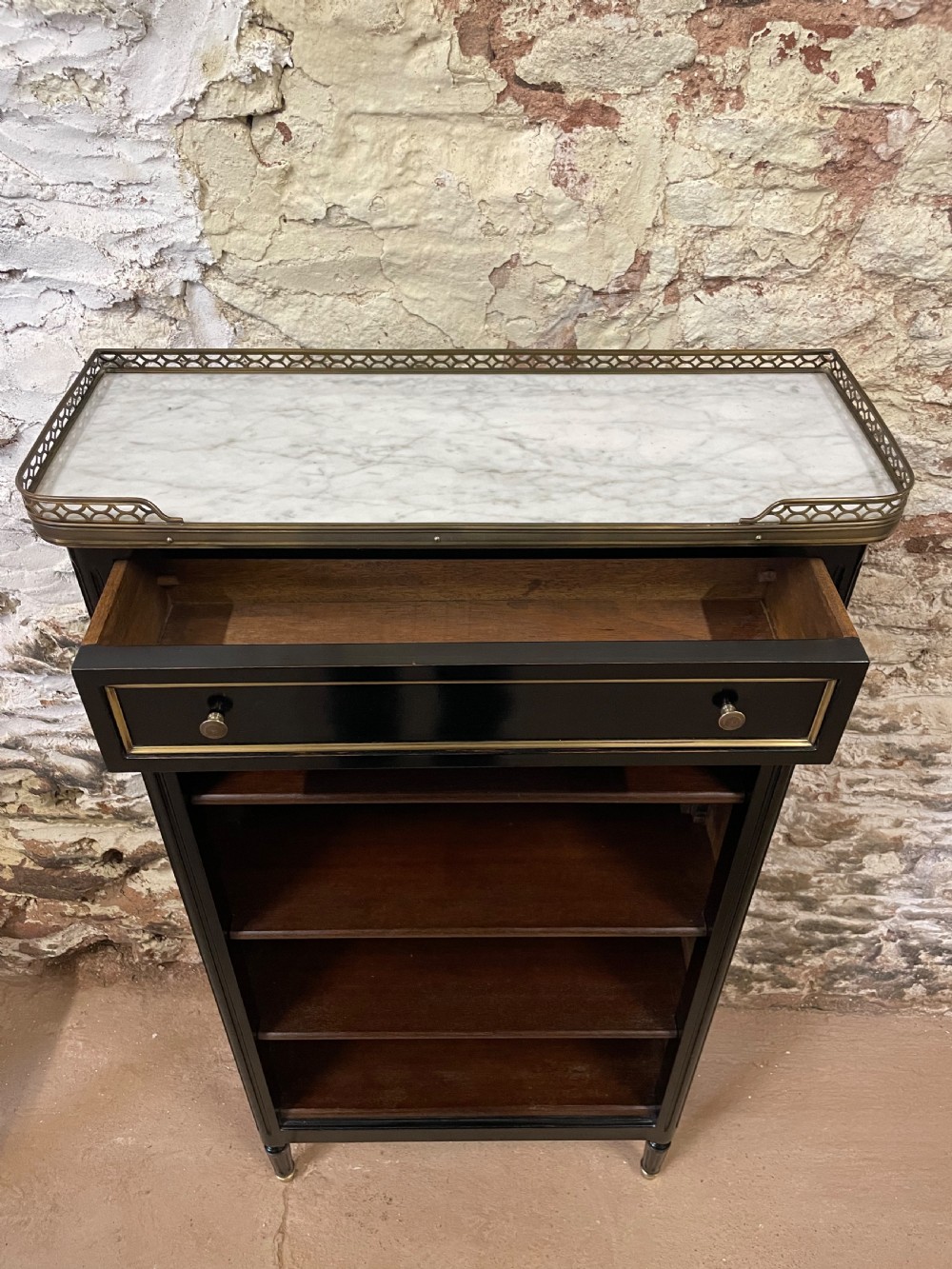 Small ebonised bookcase  View VII