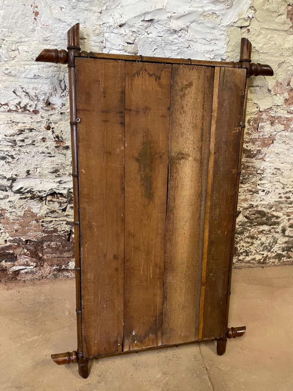 Large faux bamboo mirror  View VII