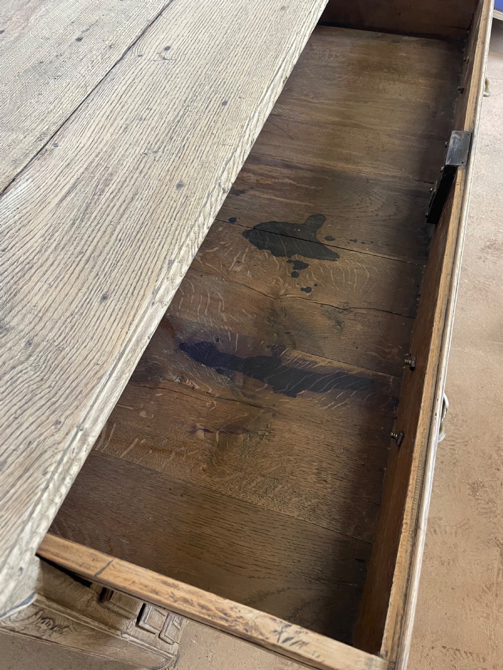 Scrubbed oak 4 drawer commode , chest of drawers  View XII
