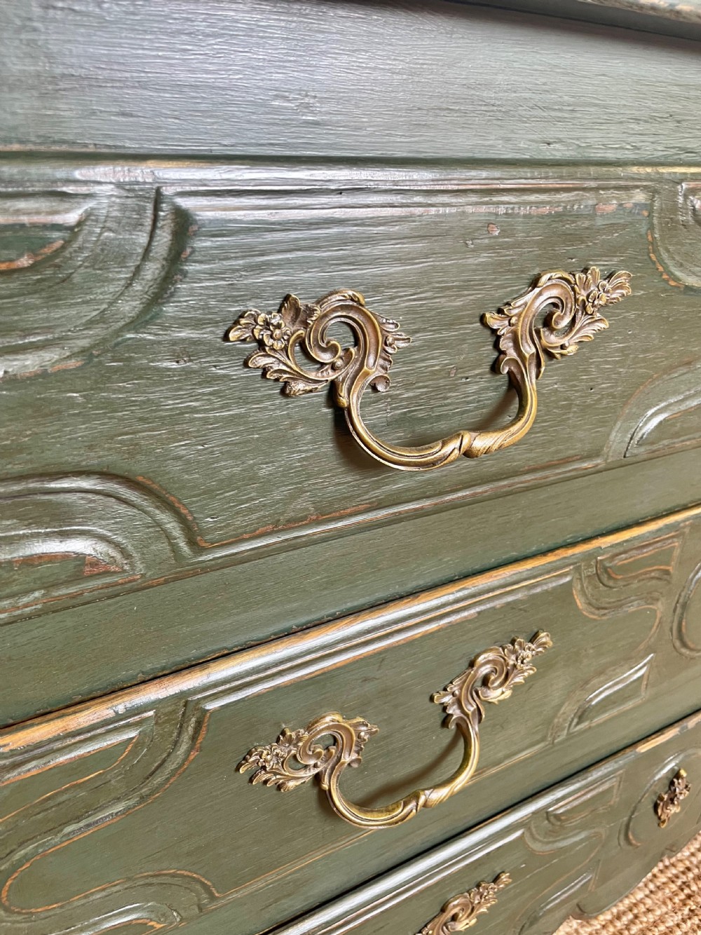 Painted oak commode  View IX