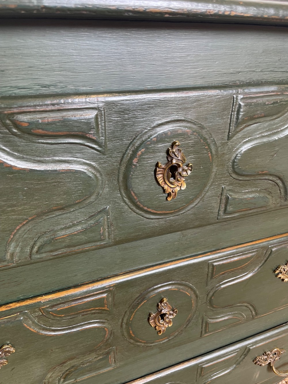 Painted oak commode  View X