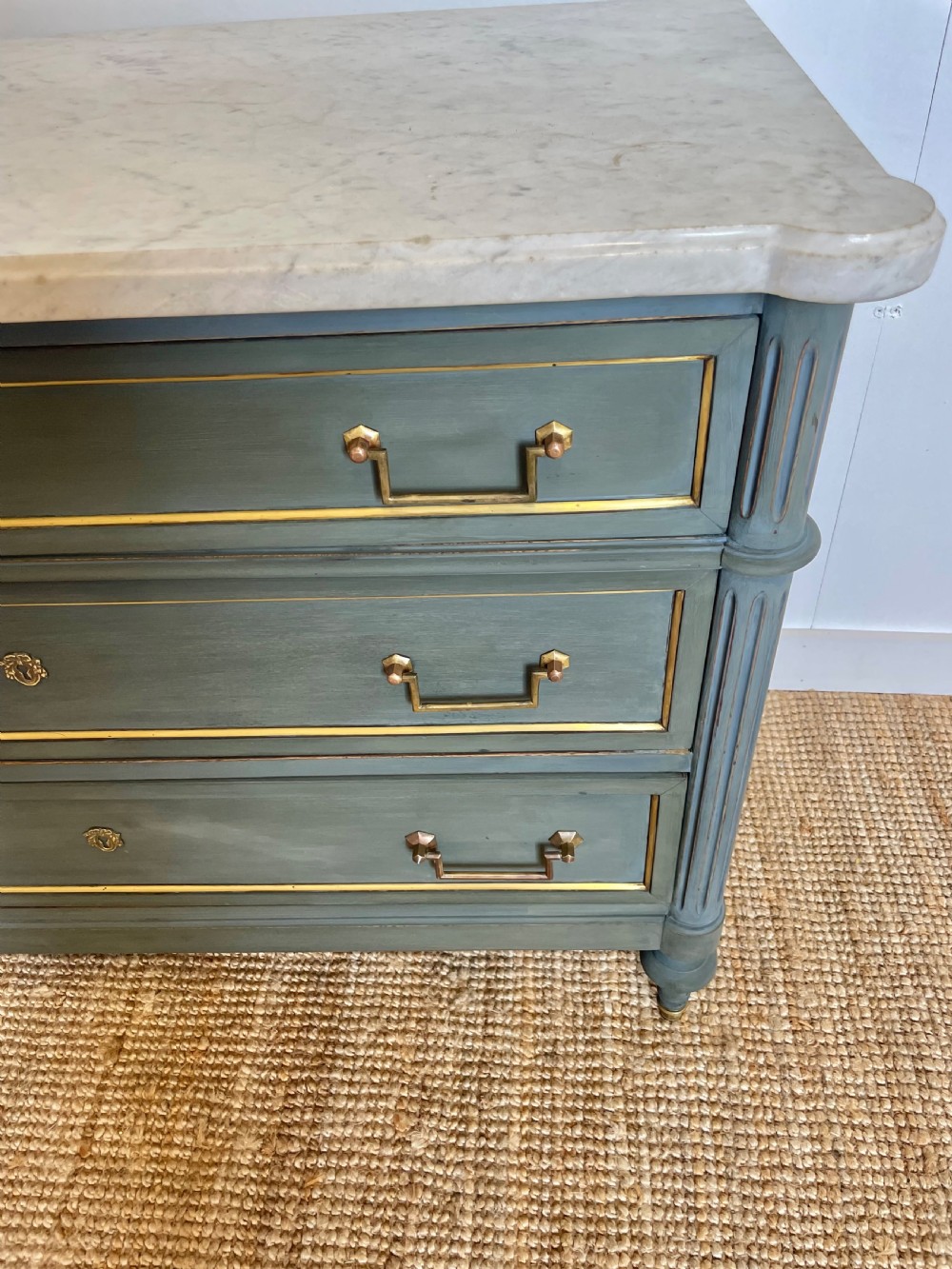 Painted Louis XVI style commode / chest of drawers  View IV