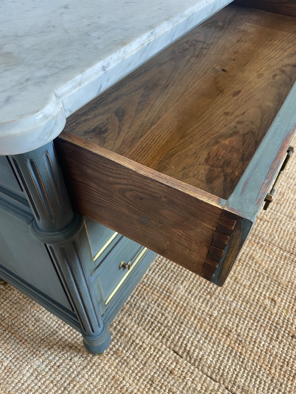 Painted Louis XVI style commode / chest of drawers  View VIII