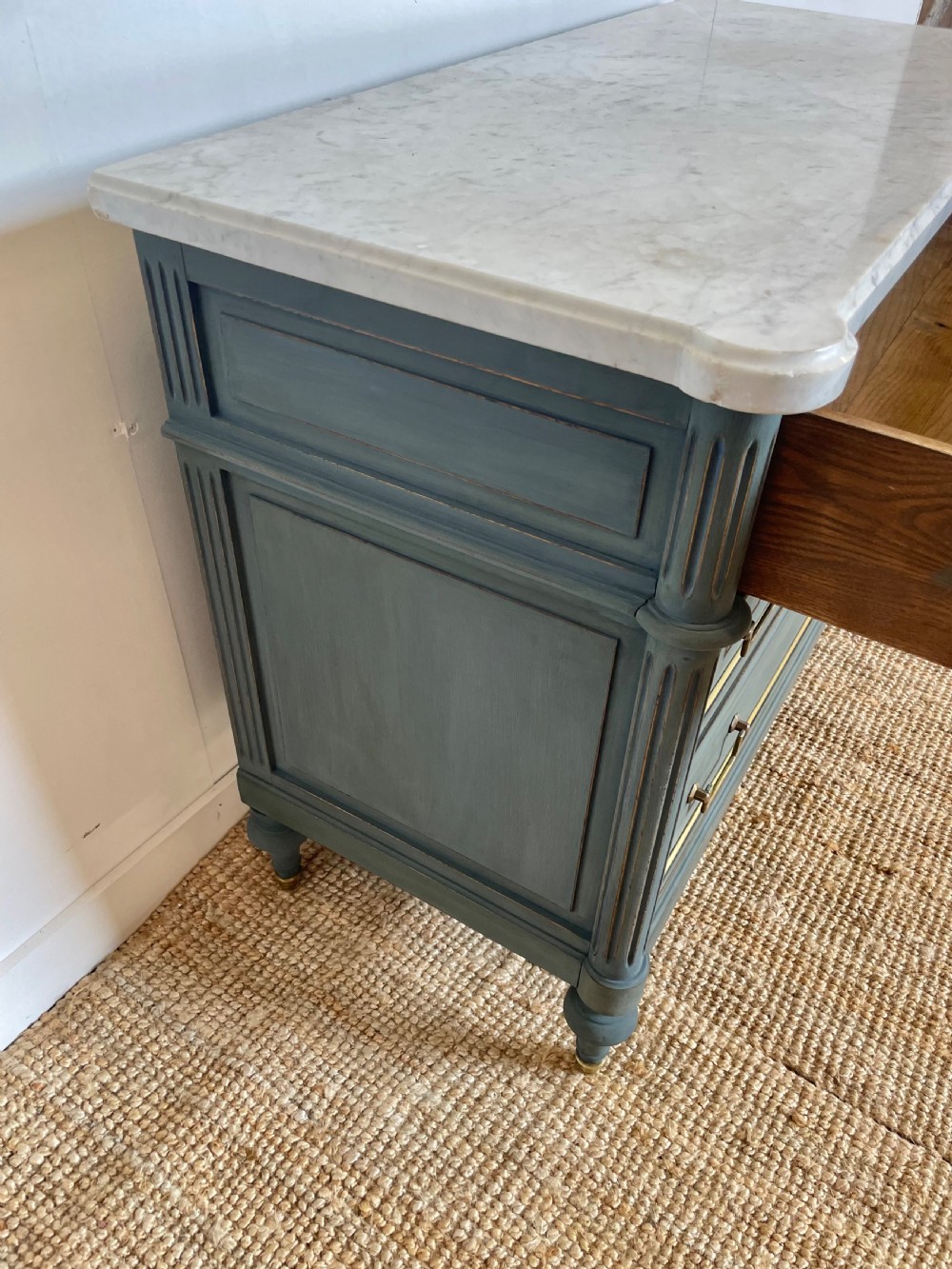 Painted Louis XVI style commode / chest of drawers  View IX