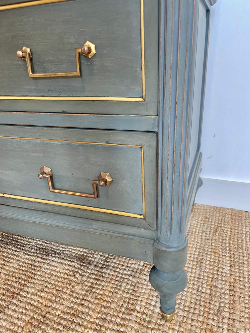 Painted Louis XVI style commode / chest of drawers  View XI