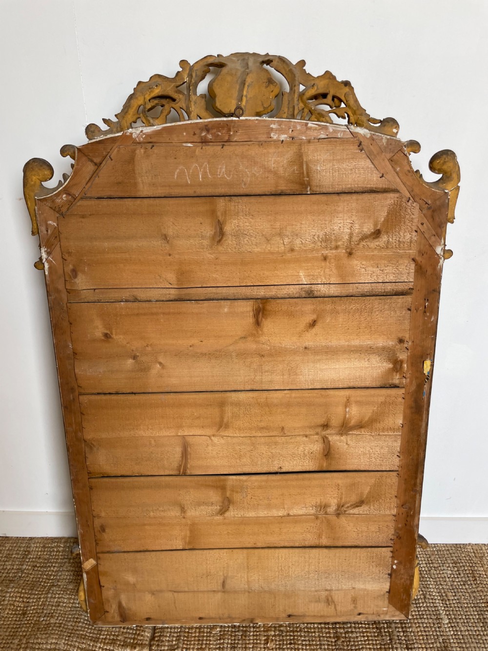19th century French over mantle mirror  View VIII