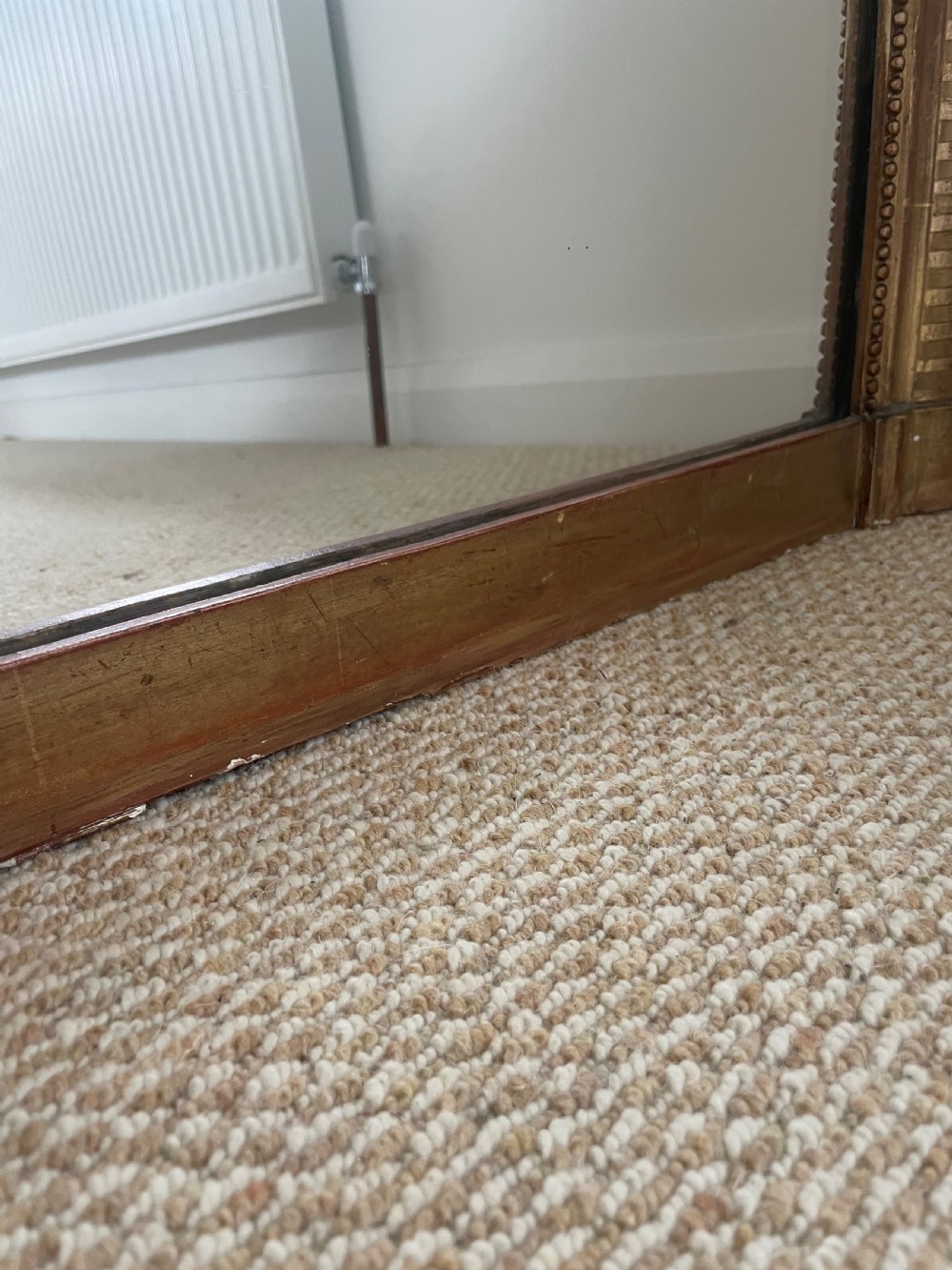 Large arch topped 19th century gilded over mantle  View VII
