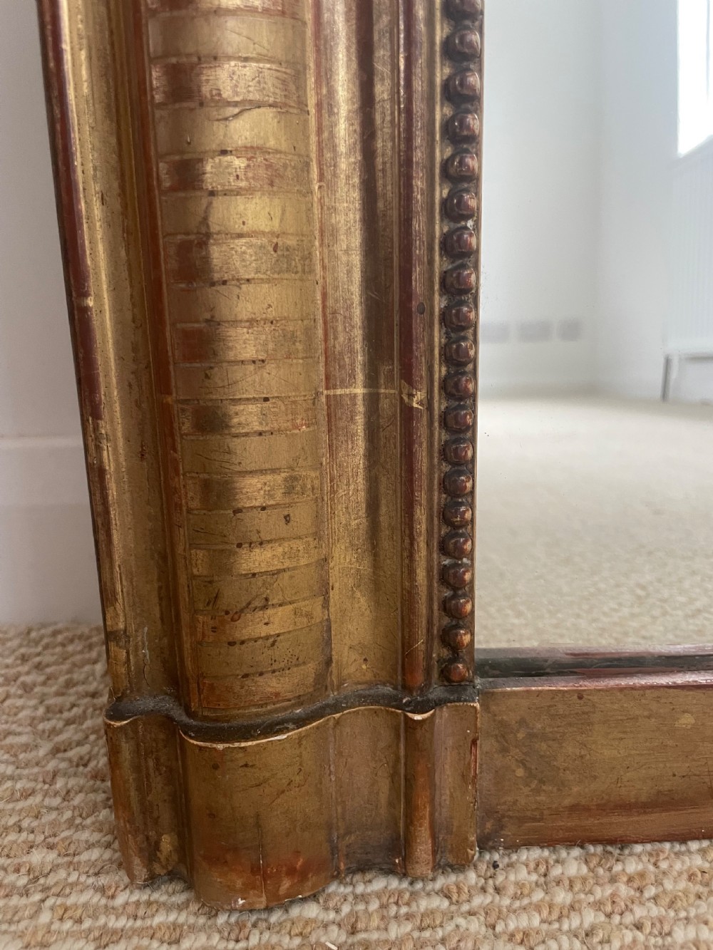 Large arch topped 19th century gilded over mantle  View VIII