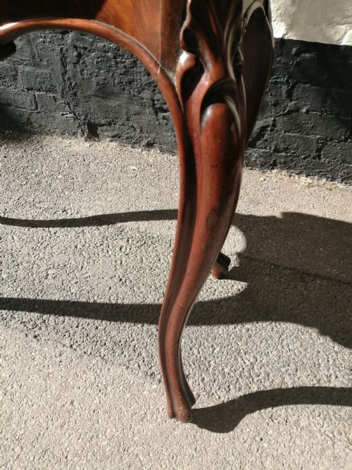 A FINE 18TH CENTURY MAHOGANY CONCERTINA ACTION TEA TABLE - ADDITIONAL PHOTO 5