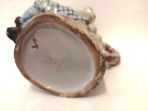 AN INTERESTING 18TH CENTURY DUTCH PORCELAIN JUG AS A JESTER - ADDITIONAL PHOTO 8